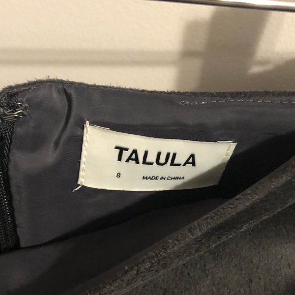 Talula dark grey suede skirt size 8 - Picture 3 of 4